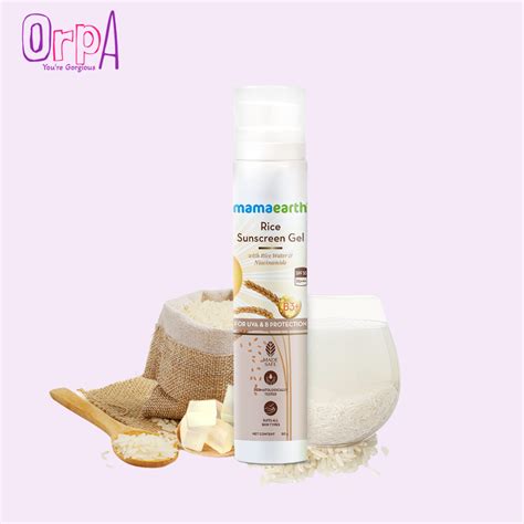 Mamaearth Rice Sunscreen Gel - 50g - Orpa