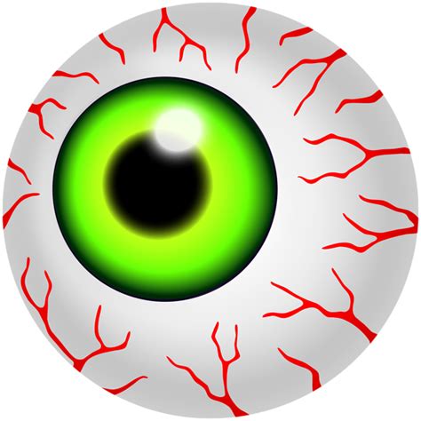 Halloween Eyeball Green PNG Clipart | Gallery Yopriceville - High ...