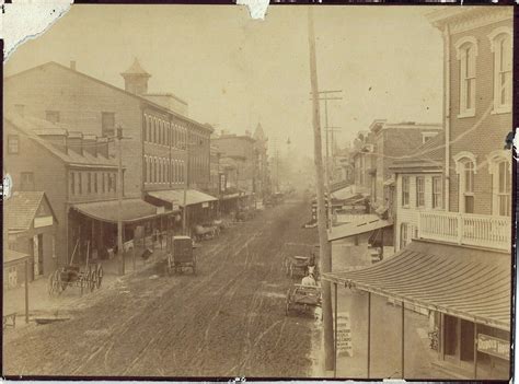 Antique Bridgeton NJ~1800s Mounted Photograph~Laurel St. Businesses ...