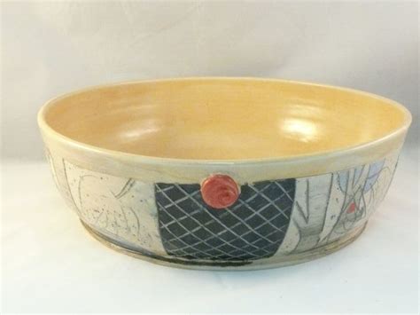 Large Ceramic Pasta Serving Bowl with trees by BlueSkyPotteryCO | Pasta ...