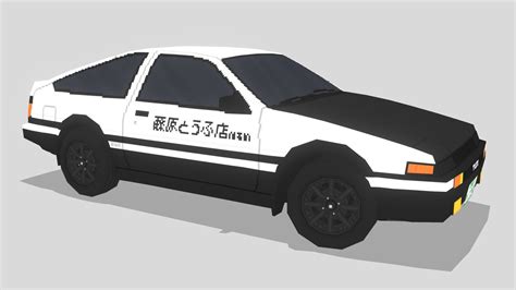 Initial D AE86 Toyota Corolla Download Free 3D Model By Travislikes3d ...