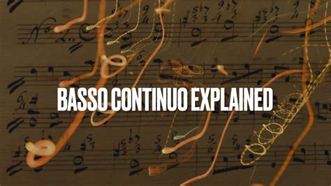 Basso Continuo Figures | Basic explanation - YouTube