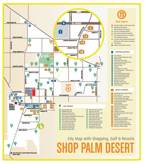 Palm Desert Shopping Map - Palm Desert CA • mappery