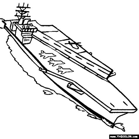 Aircraft Carrier Coloring Pages - BroganilCowan