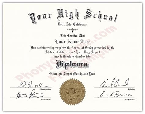 High School Fake Diplomas, Fake High School Degrees And Transcripts ...