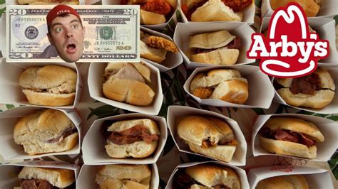 ARBY'S $20 HAPPY HOUR MENU CHALLENGE & TV WINNER!! - YouTube