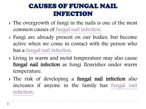 PPT - Fungal Nail Infection: causes, symptoms, diagnosis and treatment ...