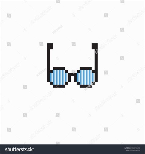 Pixel Art Glasses Stock Vector (Royalty Free) 1359742898 | Shutterstock