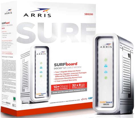 ARRIS SURFboard SB8200 Cable Modem – ApprovedModemList.com