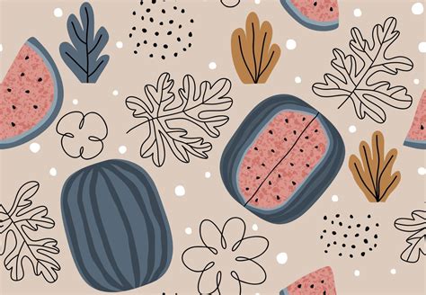 Watermelon seamless pattern. vector illustration 8124331 Vector Art at ...