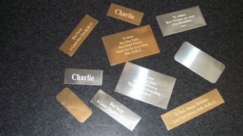 Trophy Engraving Plates / Name Plaques / Football /Golf/Shooting ...