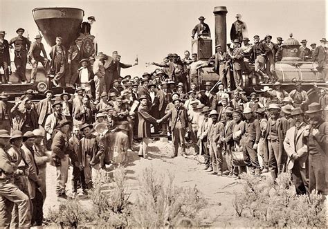 May 10, 1869: A Golden Spike Completes the Transcontinental Railroad ...