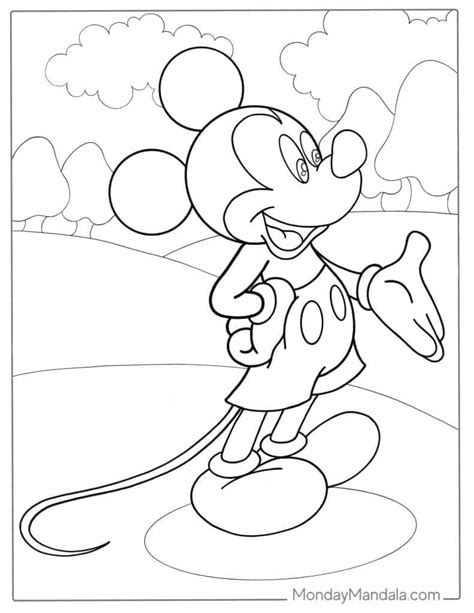 Mickey Mouse Pictures Coloring Pages - Infoupdate.org