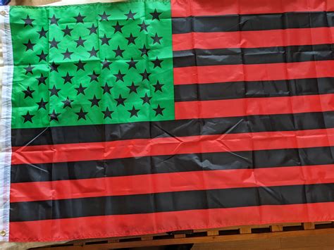 Flag - Juneteenth Red, Black and Green large sized