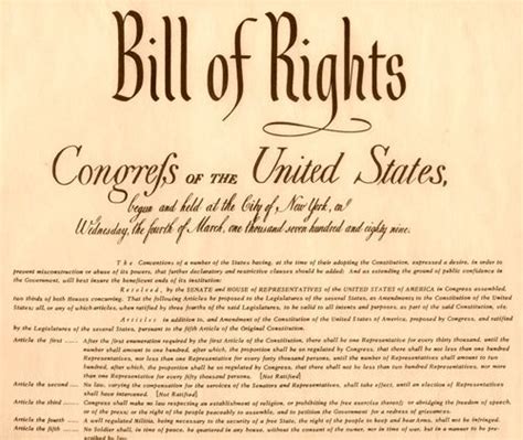 The United States Bill of Rights – Legends of America