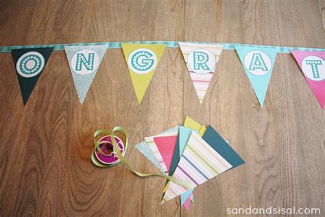 DIY Graduation Banner - Sand and Sisal