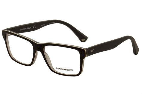 Emporio Armani Men's Eyeglasses EA3059 EA/3059 5390 Black Optical Frame ...