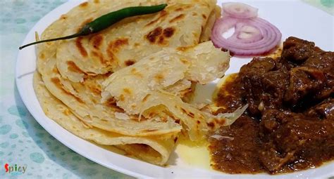 Lachha Paratha / Layered fried Bread - Spicy World Simple and Easy ...