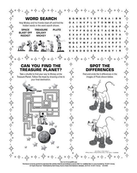 Mickey Mouse Worksheets - Printable Word Searches