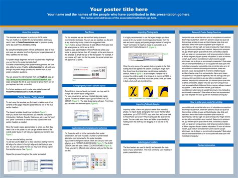 Conference Poster Presentation Template