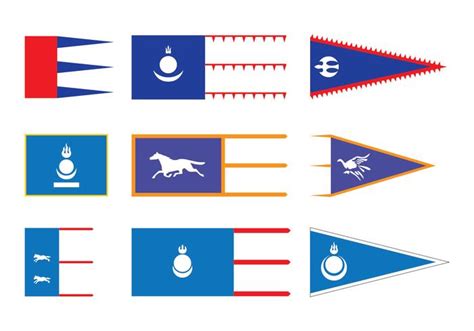 Mongolia Bandera Vectores 162166 Vector en Vecteezy