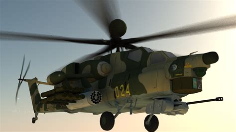 3d Mi-28n Havoc Vs Apache Helicopter