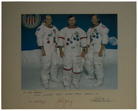 Lot Detail - Apollo 16 Crew-Signed 20'' x 16'' Photo of the Astronauts ...