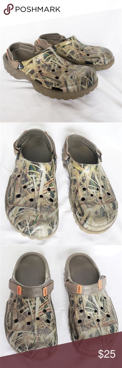 Mens Realtree Woodland Camo Crocs Size 11 | Woodland camo, Crocs size ...