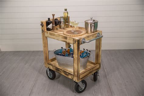 How to Build an All-Terrain Beverage Cart | DIY Outdoor Bar Cart | Dunn DIY