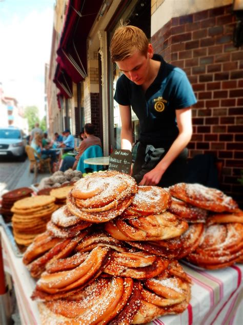 Gothenburg, Sweden: Here they are - the giant cinnamon rolls. They are ...