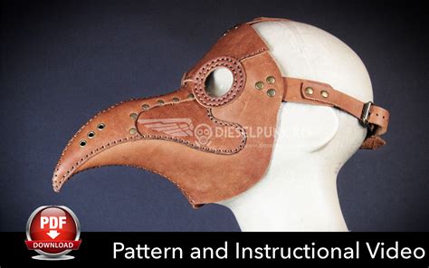 Plague Doctor Mask Pattern - DIY Pattern - Pdf Download - Video Tutorial