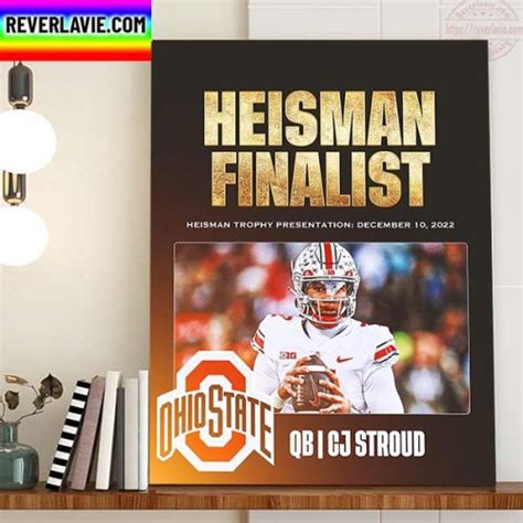 CJ Stroud 2022 Heisman Trophy Finalists QB Ohio State Buckeyes Home ...