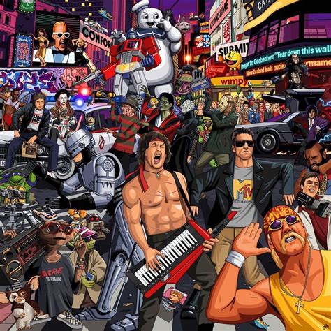 Awesome art! 🎨 🖼 PS: I’m still trying to find Van Damme 😎 #credits @80s ...