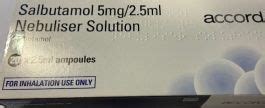 Salbutamol 5mg/2.5ml nebuliser liquid unit dose vials (20 Unit(s)(s))