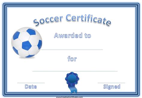 Soccer Award Certificate - 13+ Examples, Format, Pdf