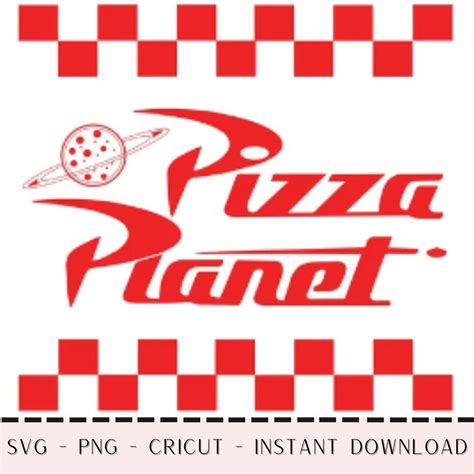 Pizza Planet Downloadable SVG File for Cutting Stencil Template Graphic ...