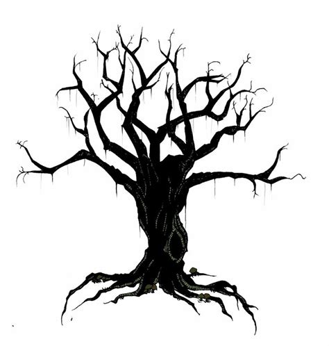 creepy bird in tree silhouette | Creepy Tree | ravens | Pinterest ...