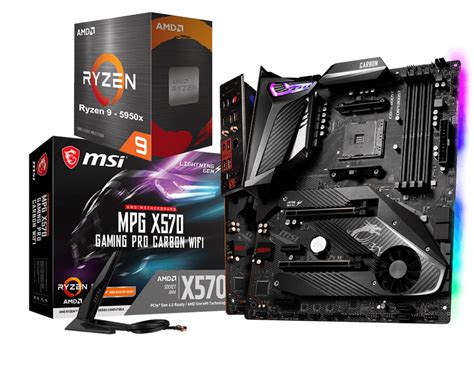 AMD RYZEN 9 5950X 16-Core 3.4 GHz (4.9 GHz Max Boost) + MSI MPG X570 ...