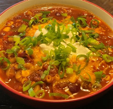 Chili Mac Soup - Maes Recipes