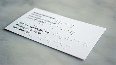 Best Braille Business Cards (and Where to Get Them) - Everyday Sight