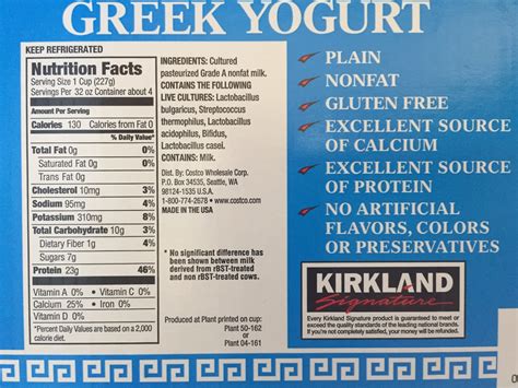 Greek Yogurt Nutrition Label | Besto Blog