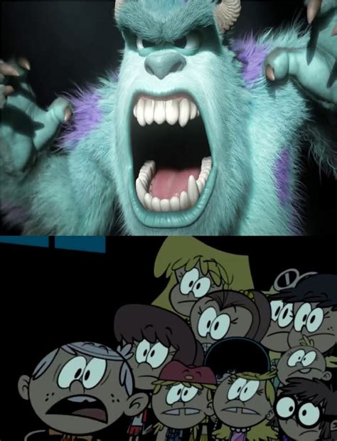 Loud Siblings Scared Sulley by NicoFar78DeviantArt on DeviantArt