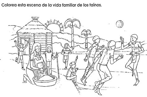 Tainos De Puerto Rico Coloring Pages Sketch Coloring Page