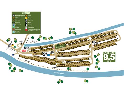 Waterside Campground and RV Park Map