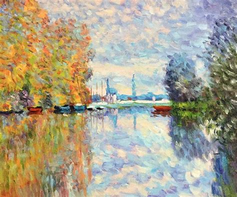 🎉 Autumn on the seine at argenteuil. Claude Monet Autumn on the Seine ...