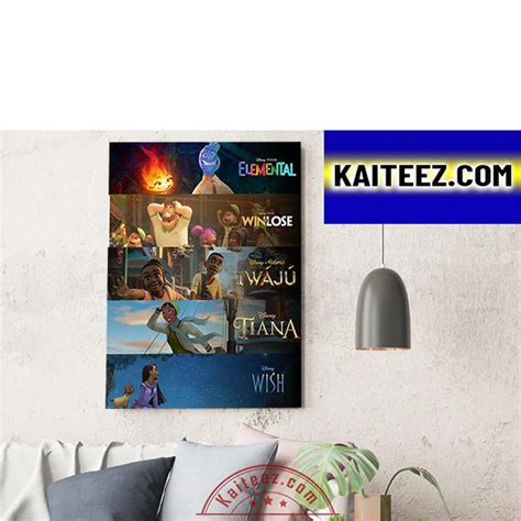 Walt Disney Animation Studios And Pixar 2023 Releases Decorations ...