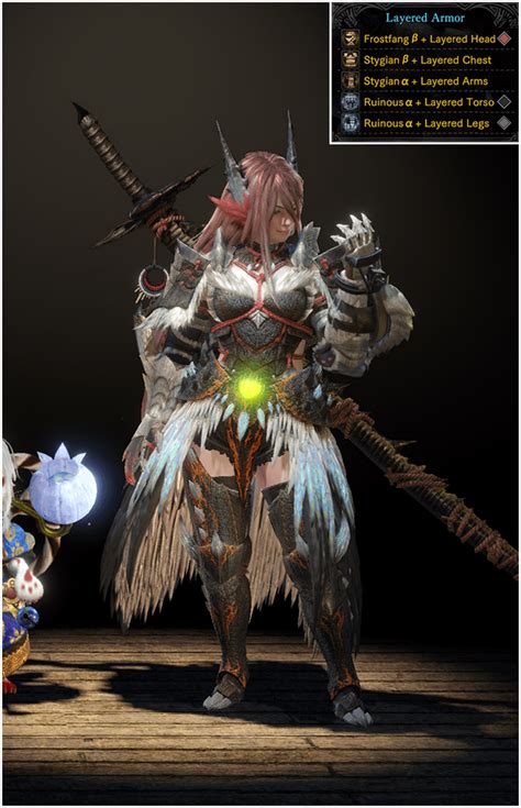 All the layered armor sets that I've used in MHW for my character. I ...