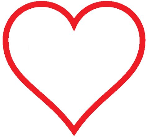 Love Heart Outline - ClipArt Best