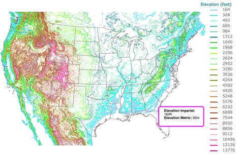 Topological Map Of Usa - Black Sea Map