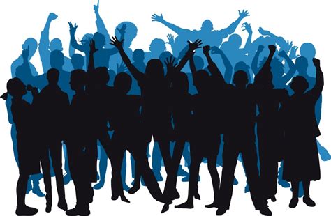 Party Crowd Silhouette at GetDrawings | Free download